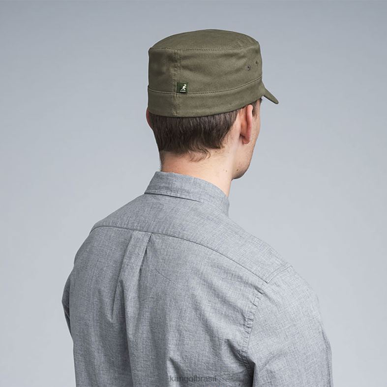 chapelaria | Kangol unissex verde boné do exército de sarja de algodão Z4880261