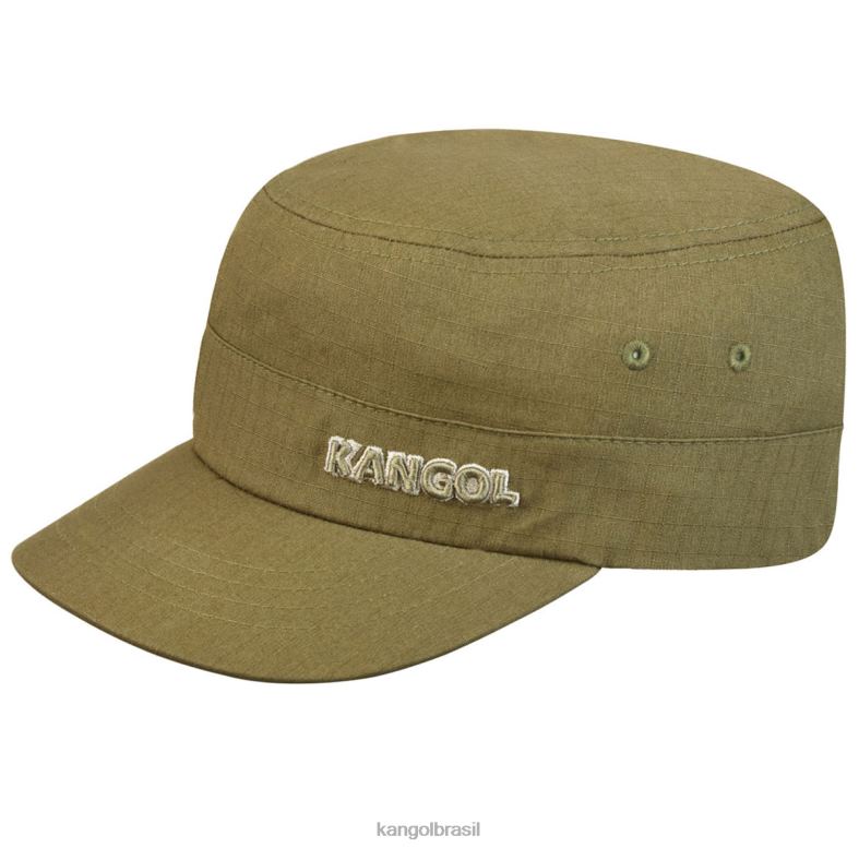 chapelaria | Kangol unissex verde boné do exército ripstop Z4880268