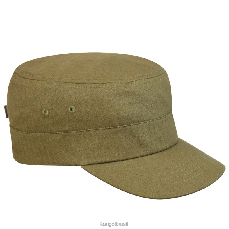 chapelaria | Kangol unissex verde boné do exército ripstop Z4880268