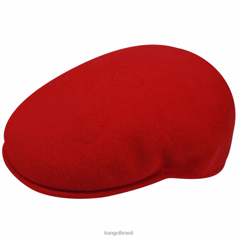 chapelaria | Kangol unissex vermelho lã 504 Z4880136