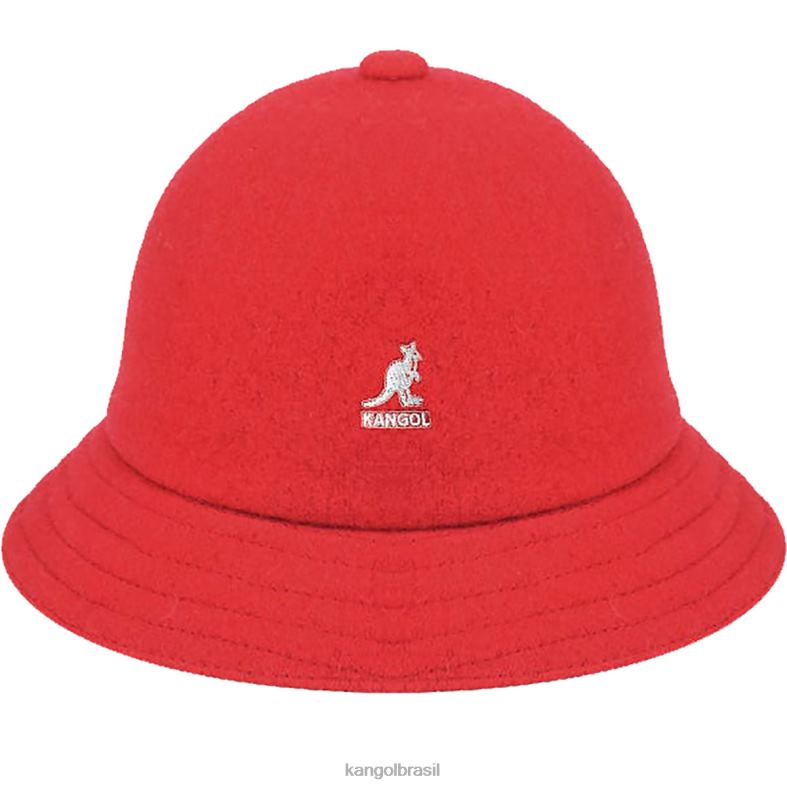 chapelaria | Kangol unissex vermelho lã casual Z4880718