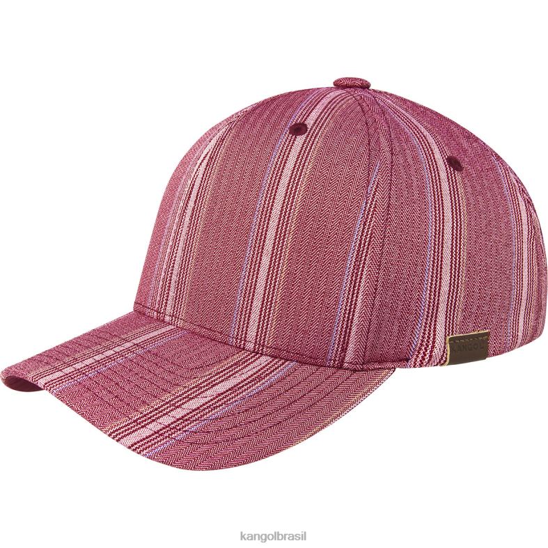 chapelaria | Kangol unissex vermelho listrado variegado padrão de beisebol flexfit Z4880371