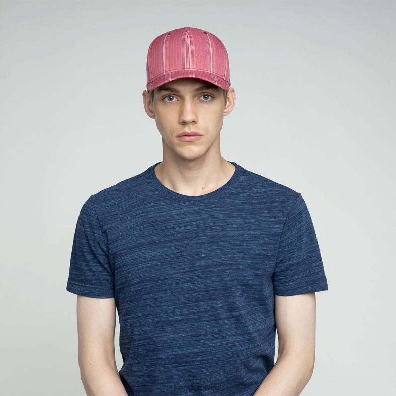 chapelaria | Kangol unissex vermelho listrado variegado padrão de beisebol flexfit Z4880371