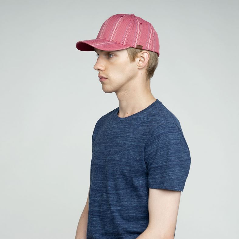 chapelaria | Kangol unissex vermelho listrado variegado padrão de beisebol flexfit Z4880371