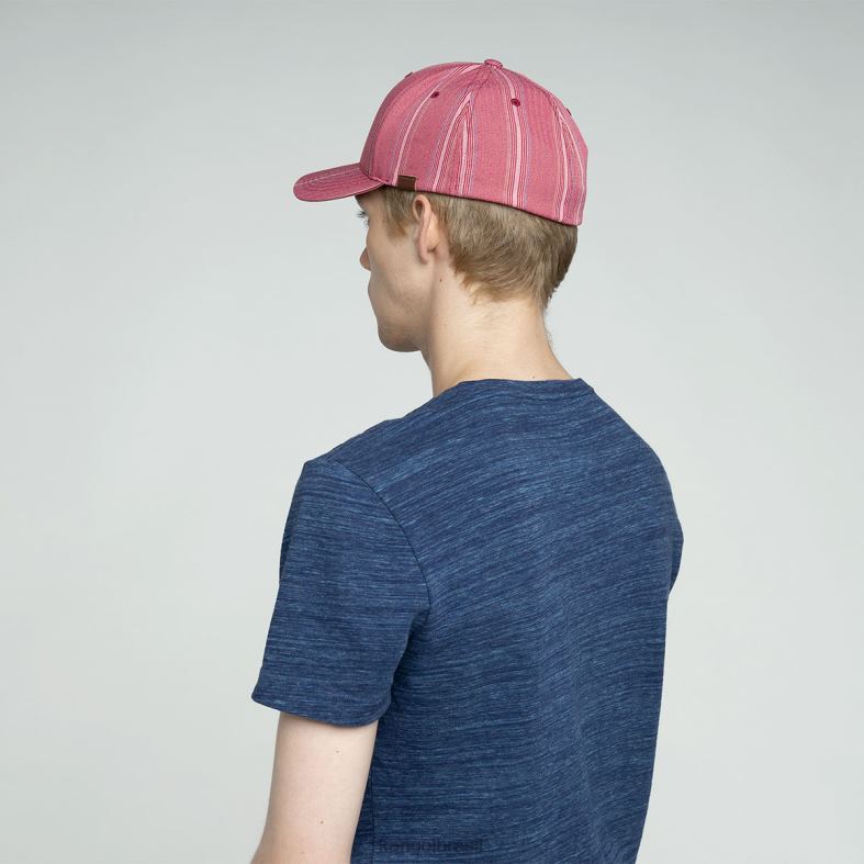 chapelaria | Kangol unissex vermelho listrado variegado padrão de beisebol flexfit Z4880371