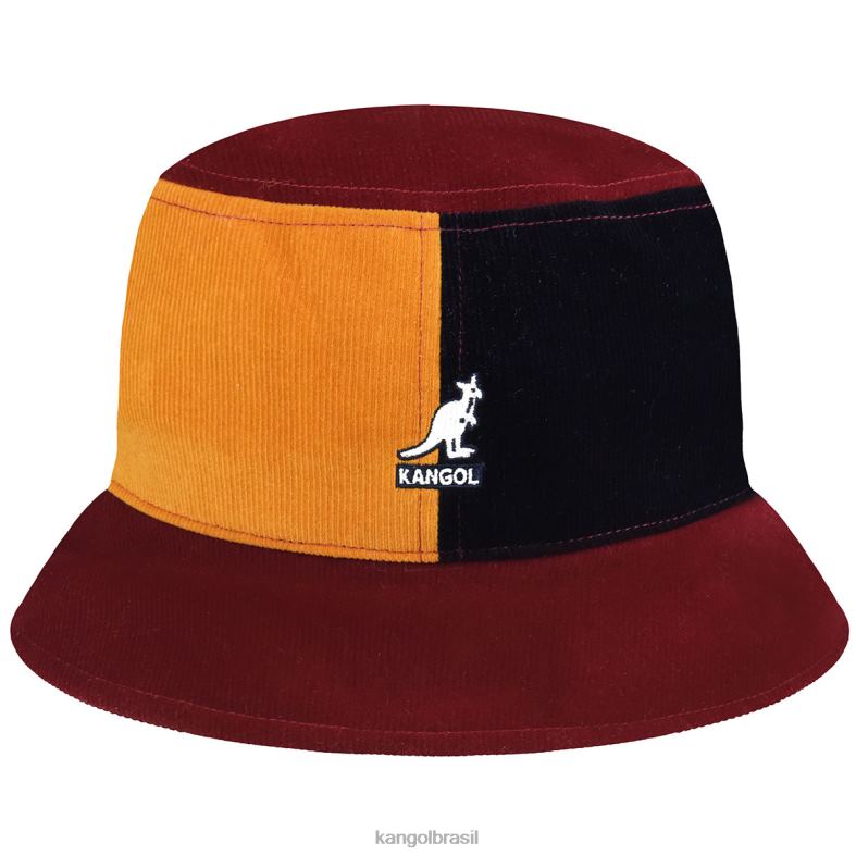 chapelaria | Kangol unissex vermelho multi balde de pops de contraste Z4880551