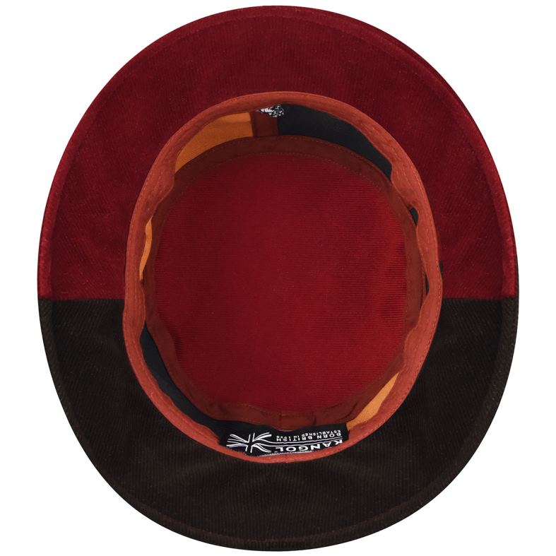 chapelaria | Kangol unissex vermelho multi balde de pops de contraste Z4880551