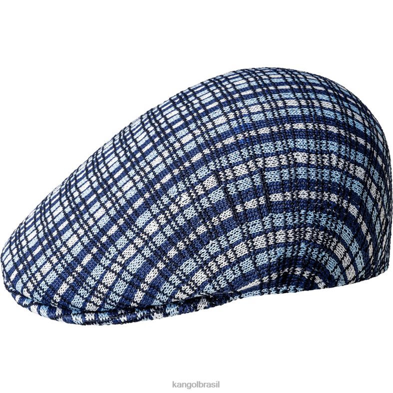 chapelaria | Kangol unissex xadrez azul xadrez de preparação 507 Z4880170
