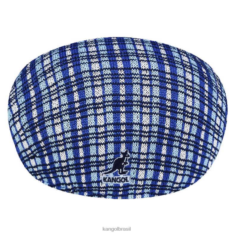 chapelaria | Kangol unissex xadrez azul xadrez de preparação 507 Z4880170