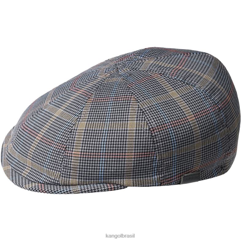 chapelaria | Kangol unissex xadrez cinza boné flexfit padrão Z4880774