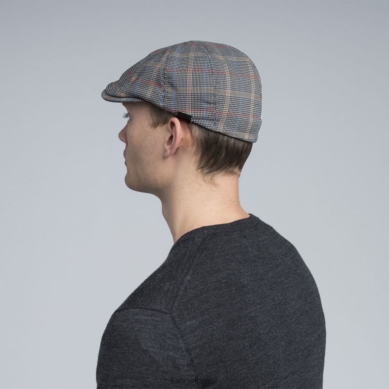 chapelaria | Kangol unissex xadrez cinza boné flexfit padrão Z4880774
