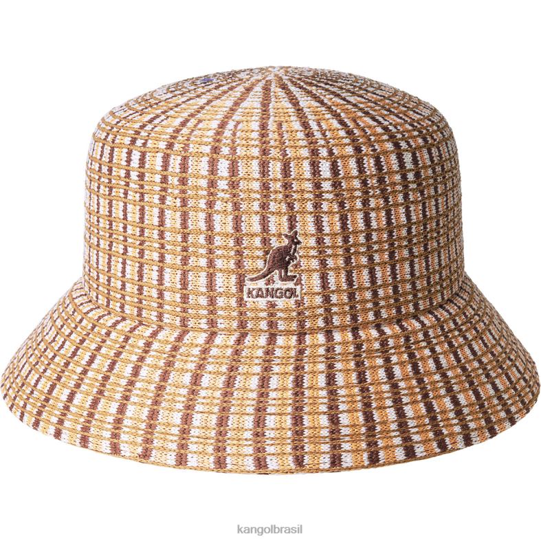 chapelaria | Kangol unissex xadrez natural balde xadrez preparatório Z4880482