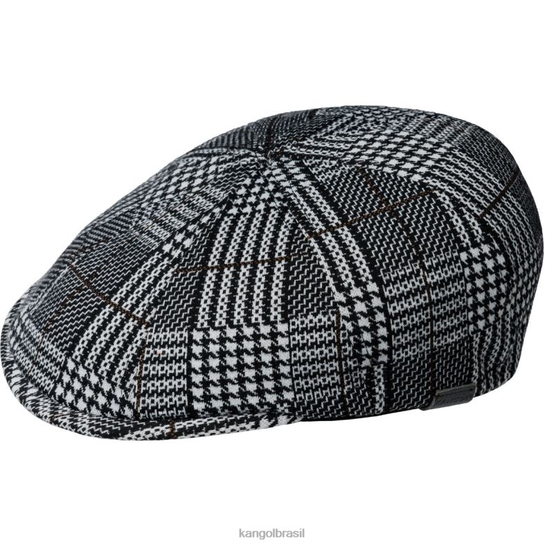 chapelaria | Kangol unissex xadrez preto boné flexfit padrão Z4880773