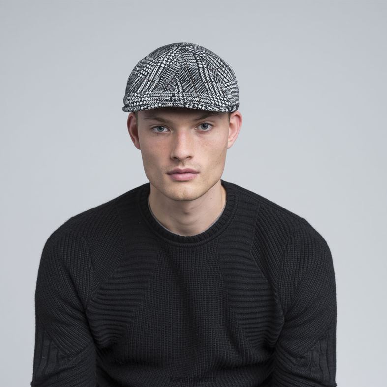 chapelaria | Kangol unissex xadrez preto boné flexfit padrão Z4880773