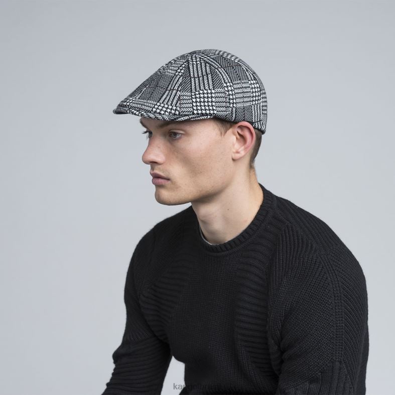 chapelaria | Kangol unissex xadrez preto boné flexfit padrão Z4880773