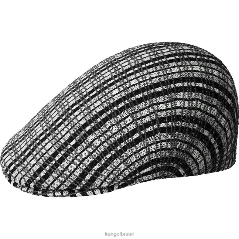 chapelaria | Kangol unissex xadrez preto xadrez de preparação 507 Z4880168