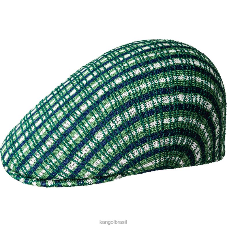 chapelaria | Kangol unissex xadrez verde xadrez de preparação 507 Z4880169
