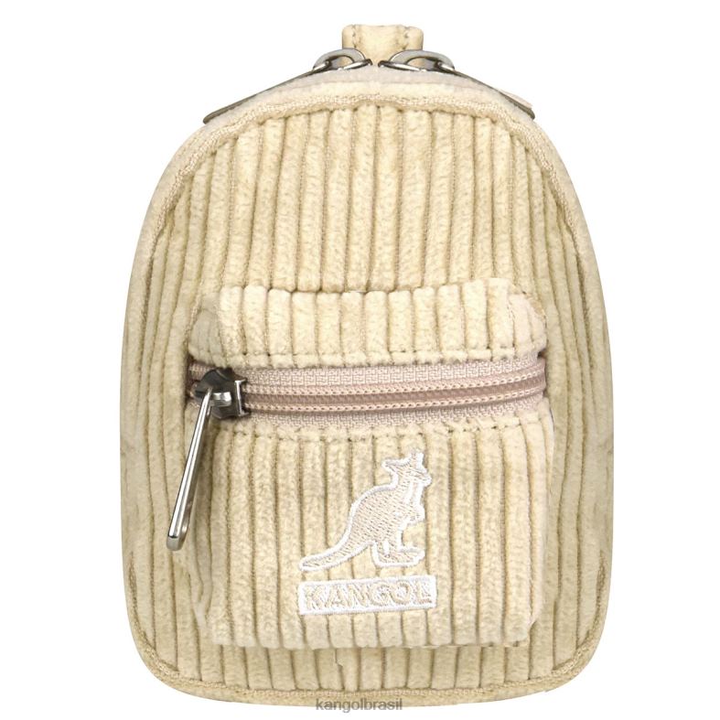 mini bolsa | Kangol unissex bege charme cordão v mini bolsa Z48801248