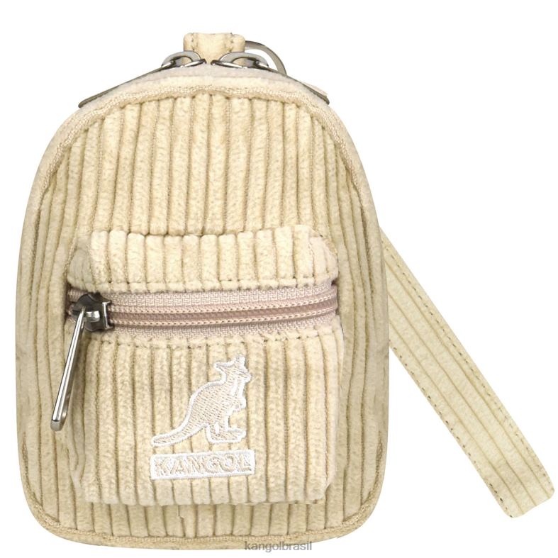 mini bolsa | Kangol unissex bege charme cordão v mini bolsa Z48801248
