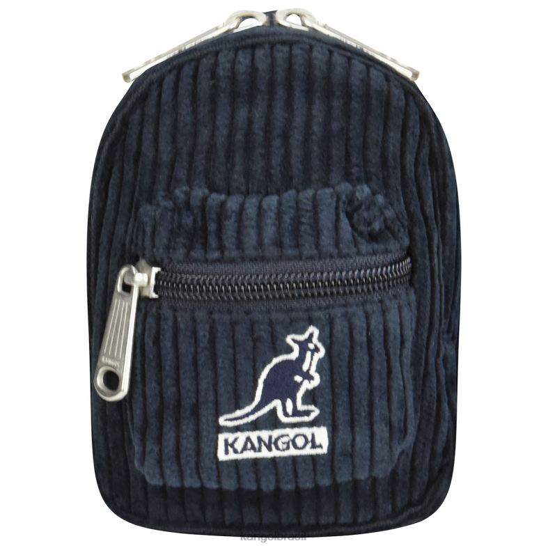 mini bolsa | Kangol unissex marinha charme cordão v mini bolsa Z48801250