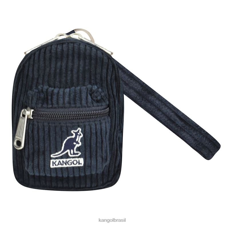 mini bolsa | Kangol unissex marinha charme cordão v mini bolsa Z48801250