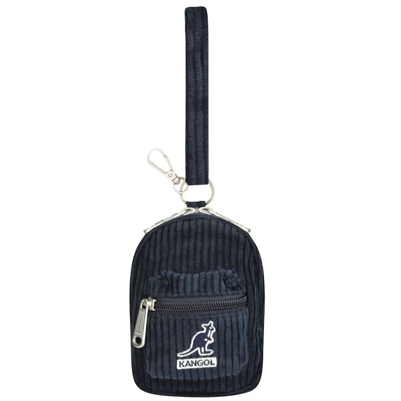 mini bolsa | Kangol unissex marinha charme cordão v mini bolsa Z48801250