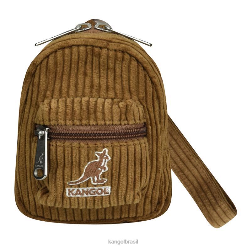 mini bolsa | Kangol unissex marrom charme cordão v mini bolsa Z48801249