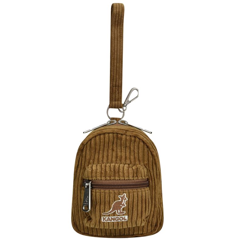 mini bolsa | Kangol unissex marrom charme cordão v mini bolsa Z48801249