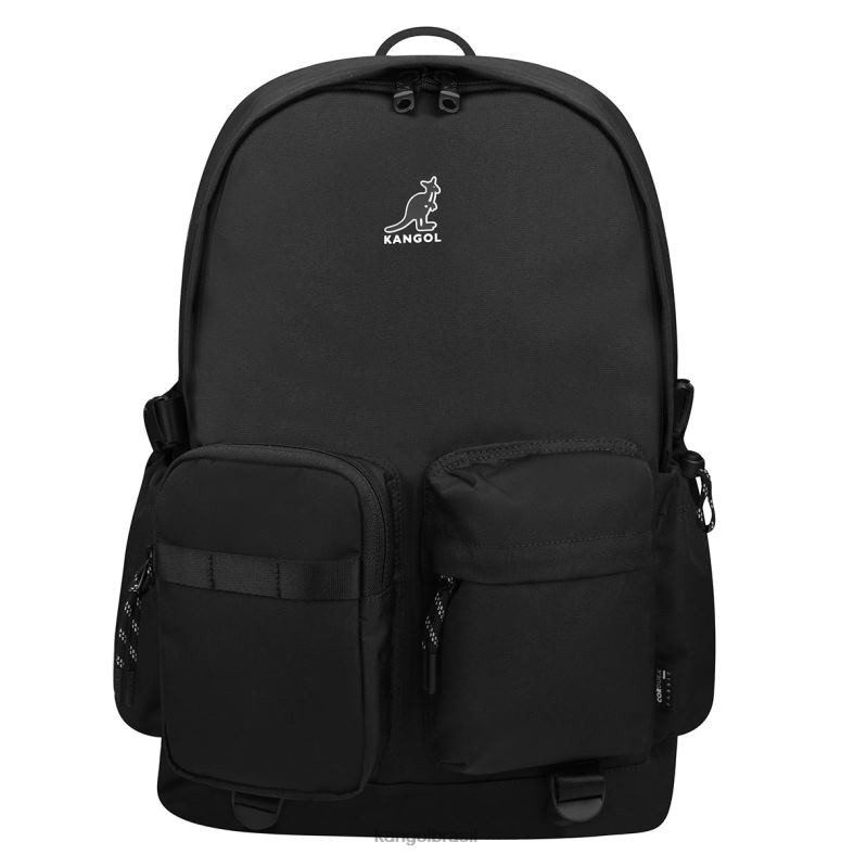 acessórios | Kangol unissex preto mochila leve de fim de semana Z4880946