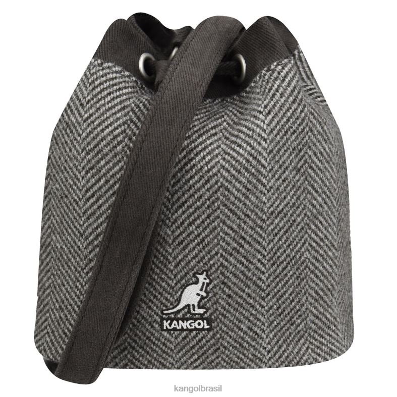 acessórios | Kangol unissex cinza saco de balde de espinha de peixe Z4880979