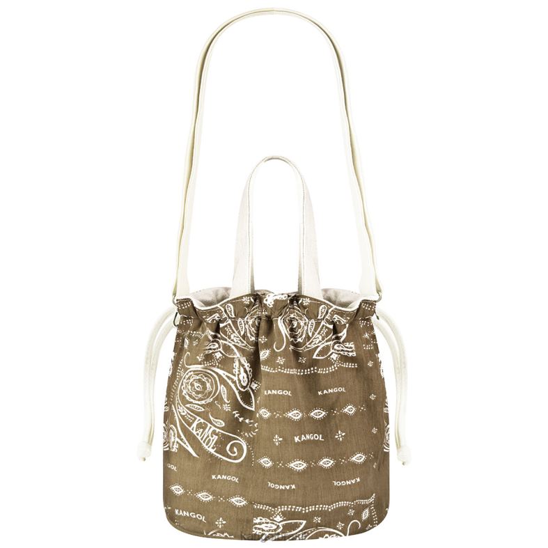 acessórios | Kangol unissex marfim bolsa balde paisley reversível Z4880963