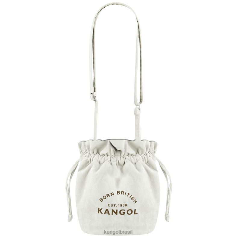 acessórios | Kangol unissex marfim bolsa de cordão de veludo Z4880992