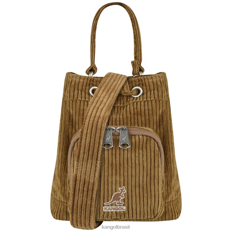acessórios | Kangol unissex marrom saco de balde de cordão v bolso Z4880977