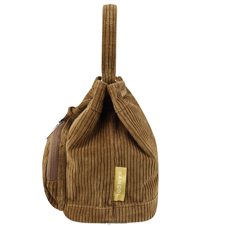 acessórios | Kangol unissex marrom saco de balde de cordão v bolso Z4880977