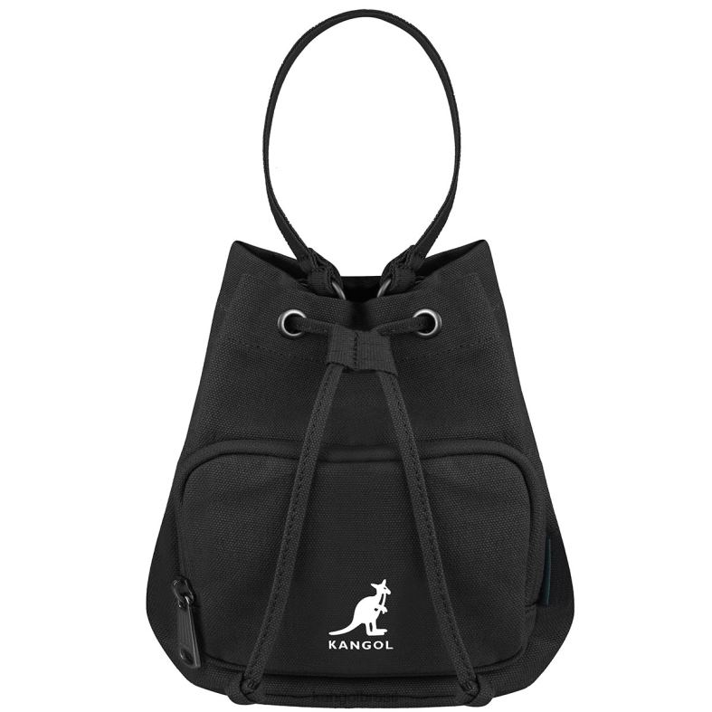 acessórios | Kangol unissex preto saco de balde de lona da sorte Z4880939