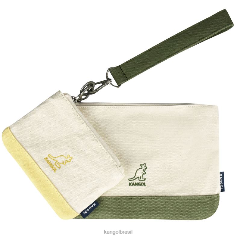 acessórios | Kangol unissex cáqui conjunto de bolsa de lona da sorte Z4880962