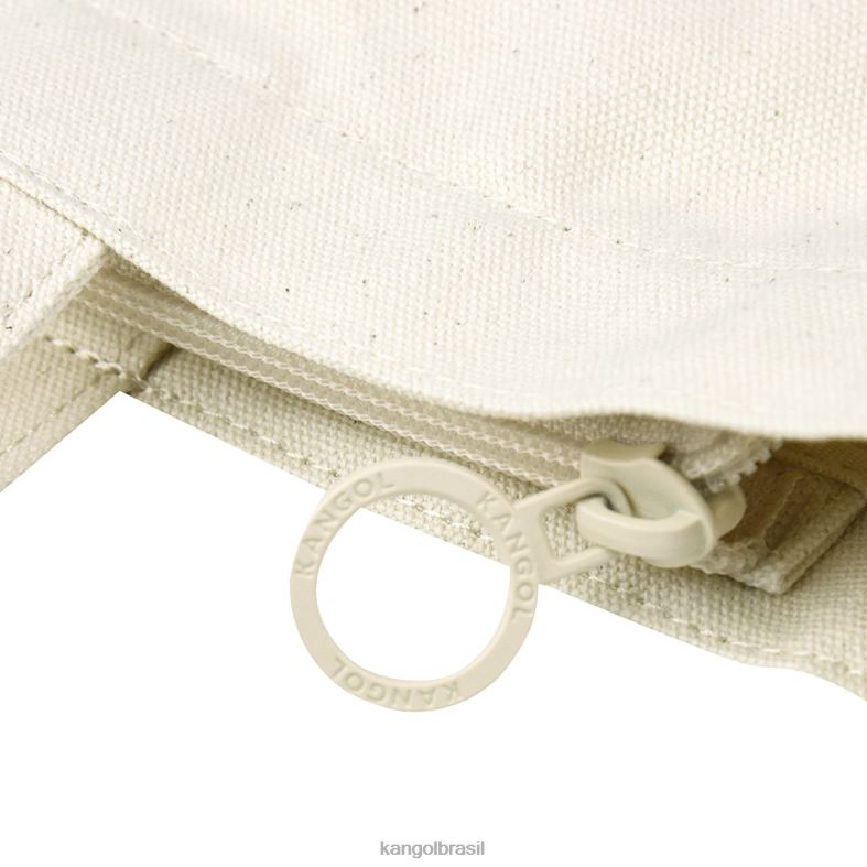 acessórios | Kangol unissex creme bolsa média zippi ecológica Z4880936