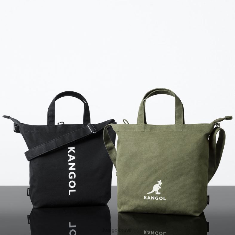 acessórios | Kangol unissex preto bolsa média zippi ecológica Z4880935