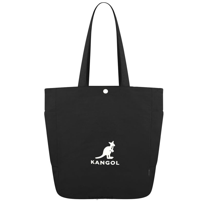 acessórios | Kangol unissex preto/esbranquiçado bolsa jerry shopper Z4880969