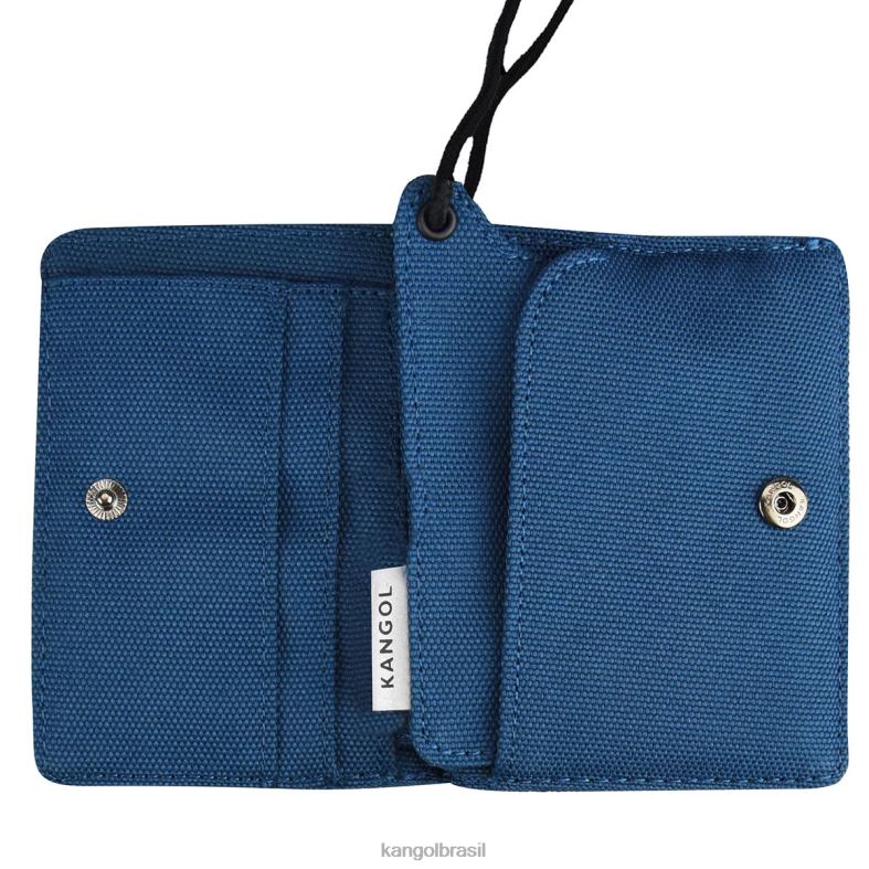 acessórios | Kangol unissex azul escuro titular do cartão de 2 vias Z48801255