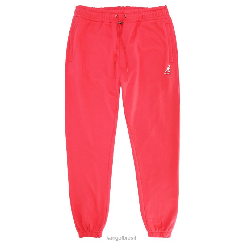 calças | Kangol homens coral jogger bordado Z48801054
