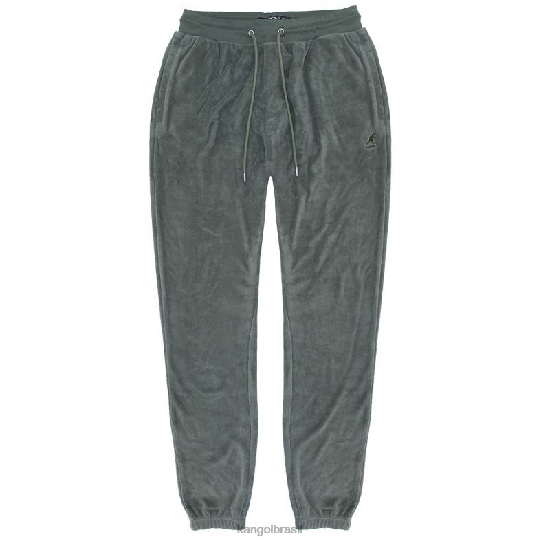 calças | Kangol homens quimera cinza joggers de pano felpudo Z48801067