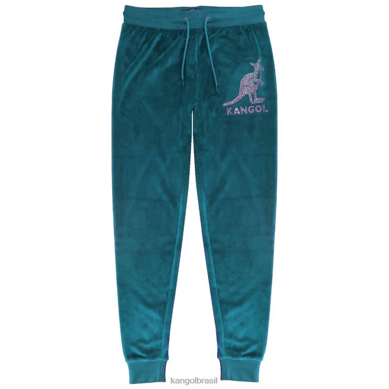 calças | Kangol mulheres abeto joggers de cristal de veludo Z48801046