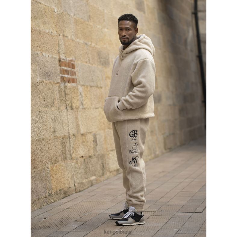 calças | Kangol unissex bege corredor sherpa Z48801082