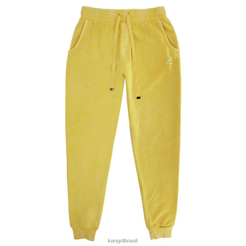 calças | Kangol unissex bronzeado joggers de lavagem ácida Z48801021