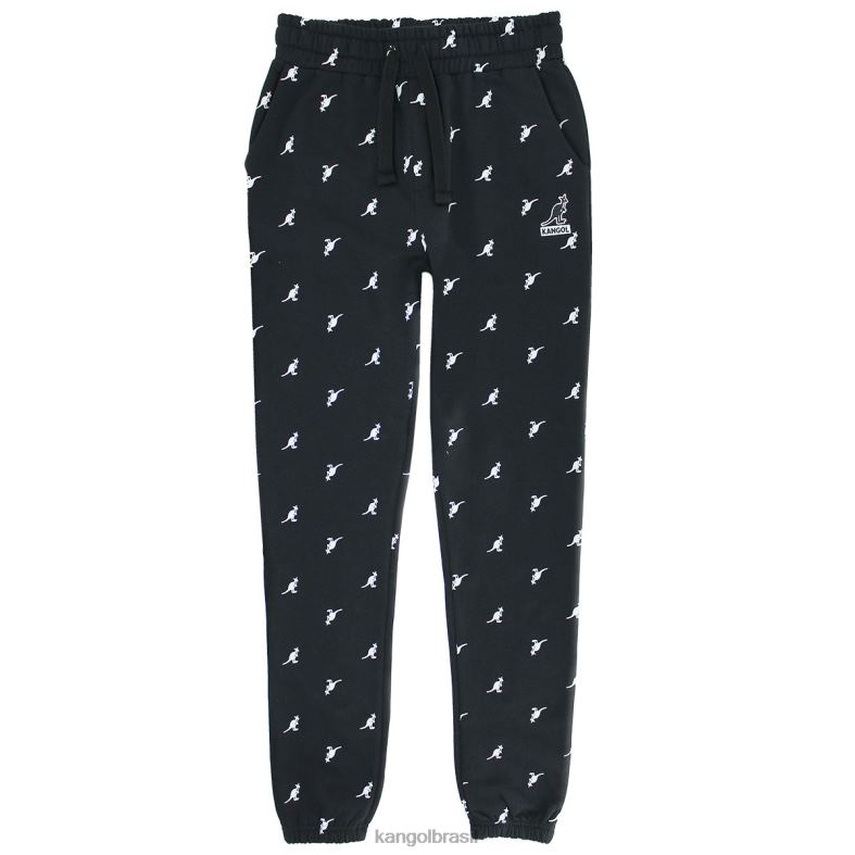 calças | Kangol unissex combinação preta corredores aop Z48801023
