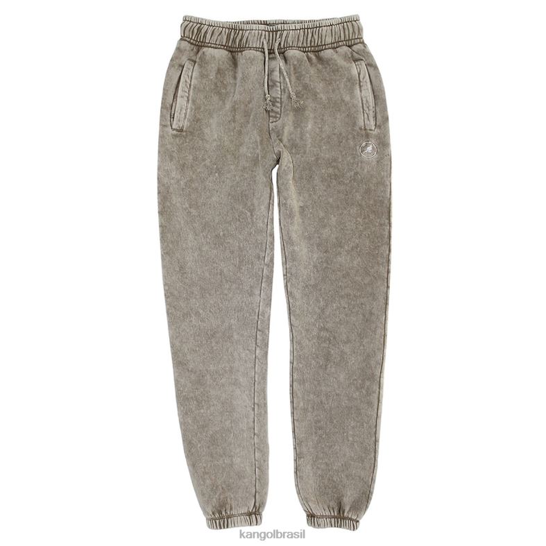 calças | Kangol unissex lavagem bege calça jogger bordada acid trip Z48801006