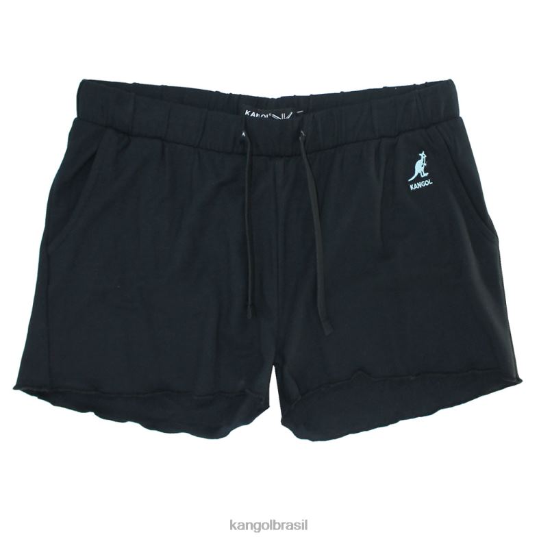 calças | Kangol mulheres preto shorts com babados Z48801072