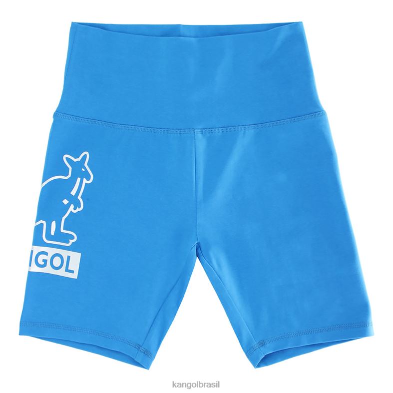 calças | Kangol unissex bandeirola índigo shorts de motociclista Z48801002