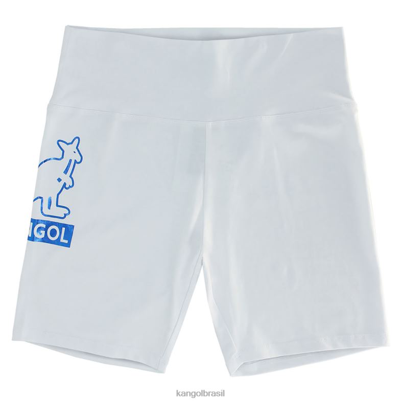 calças | Kangol unissex branco shorts de motociclista Z48801001